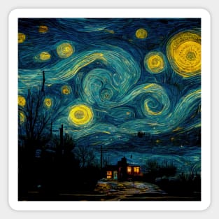 Illustrations inspired by Vincent van Gogh Sticker